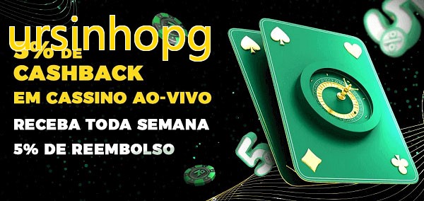 Promoções do cassino ao Vivo ursinhopg